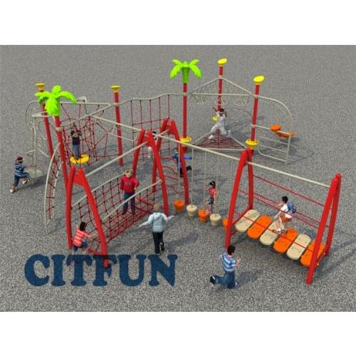 Hot sale Steel material kids gym series outdoor play structure OP16-255A