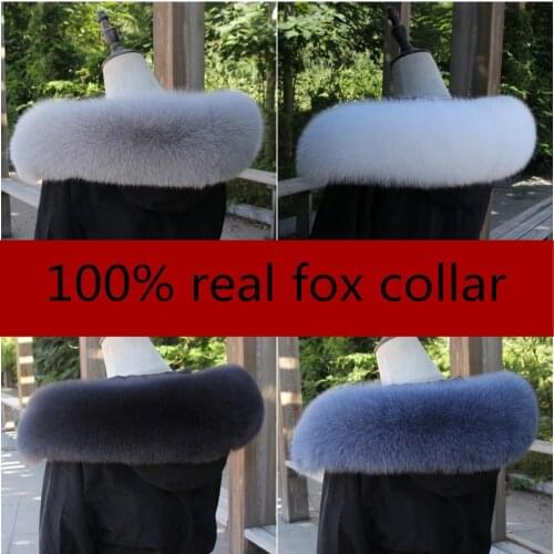 Jkp real fox fur fur collar, autumn and winter women fox fur down coat general hat strip