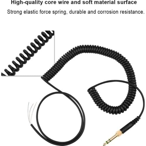 Headphone Cable for -Beyerdynamic DT 770 770PRO 990 990PRO Adapter Replacement Spring Coil Au11 21 Dropshipping