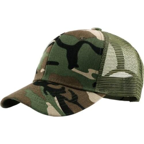 Camouflage Running Cap Quick-drying Mesh Hat Men And Women Outdoor Hat Sunshade Breathable Running Climbing Hat UV Protection