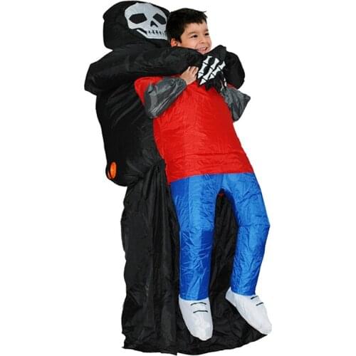 Halloween Cosplay Costumes Adult Inflatable Suit Ghost Scary Death Victim Spoof Blow Up Clothing Drop Shipping