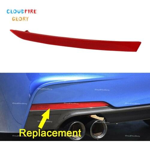 CloudFireGlory Left Or Right Rear Bumper Marker Reflector Red For BMW 3-Series F30 F31 M Sport 328i 335i 2012