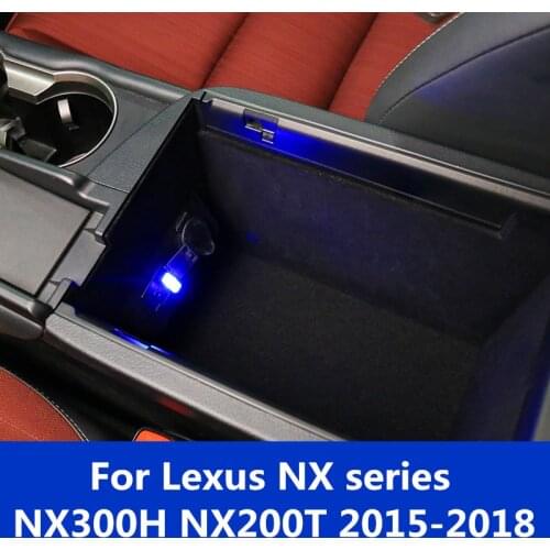 For Lexus NX series NX300H NX200T 2015-2018 USB LED mini Wireless Car Interior Ambient Lighting Atmosphere Decorative Mild Light
