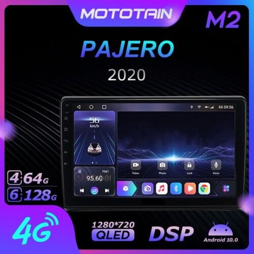 Mototain 6G+128G Android 10.0 Car Multimedia Radio Player for Mitsubishi PAJERO 2020 Auto video Head Unit 4G LTE Support SPDIF