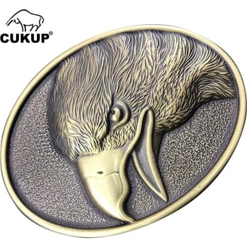 CUKUP New Design Animals Pattern Western Cowboy Solid Copper Belt Buckles Many Models Choice Brass Metal for Men BRK038
