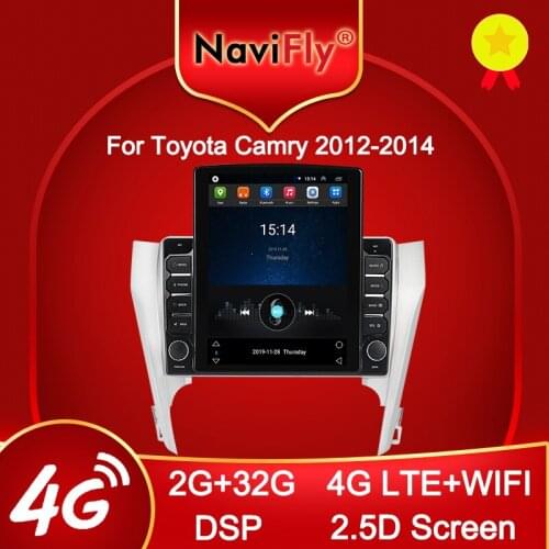 Navifly 9.7" Tesla style for Toyota Camry 7 XV 50 55 2012 - 2014 Android video Car radio multimedia player navigation gps No DVD