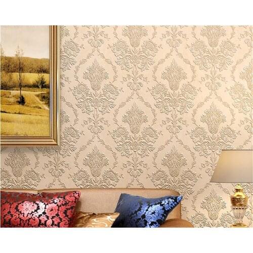 Beibehang European style wall paper 3D three-dimensional relief fine pressure living room background super texture 3d wallpaper