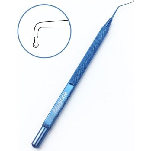 Ophthalmic hooks Ophthalmic Surgery Tools Intracapsular Manipulator eye instruments Angled to right tip titanium alloy