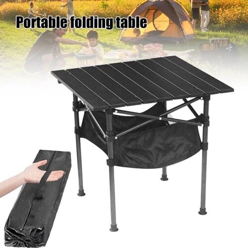 Portable Aluminum Alloy Folding Table Outdoor Camping Picnic Barbecue Stall Table for Night Market Exhibition UD88