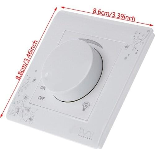 Luxury Wall Dimmer Switch Ivory White Brief Art Weave Light Switch AC 110~250V M4YD