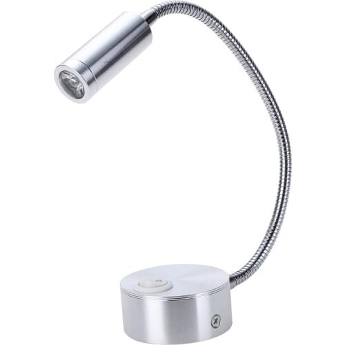 LED AC 85-265V Bed Reading Lamp Home Bedroom Gooseneck Warm White Light Adjust Angle For Table Lamp LED Light