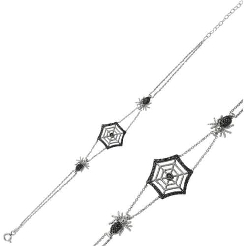 Tevuli 925 Sterling Silver Spider web Women 'S Bracelet