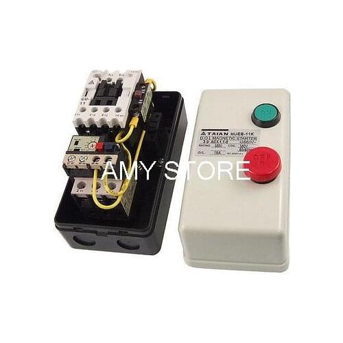 HUEB-16K Three Phase 3Pole 12.5-18A 5.5KW 7.37HP Magnetic Motor Starter 380V Coil