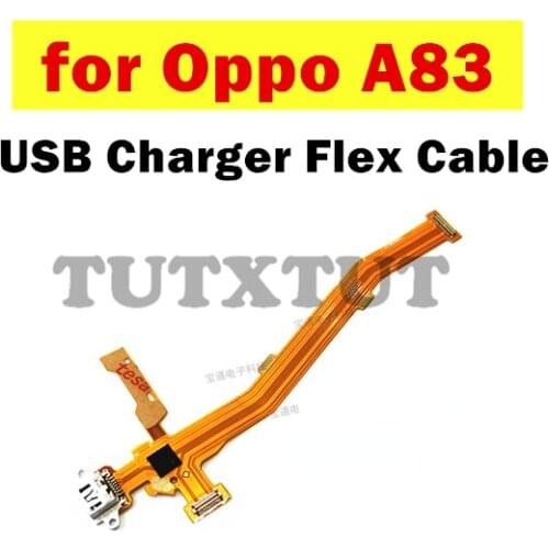 For oppo A83 USB Charger Dock Connect Earphone Jack Connecting Charging Flex Cable Repair Spare Parts Test