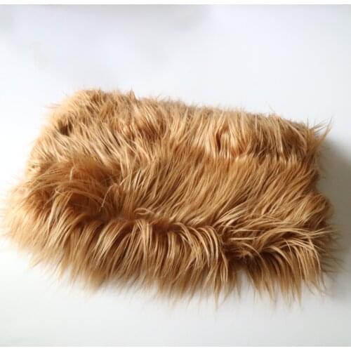 150x100CM Faux Fur Long Pile Newborn Baby Photo Shoot Props Background Blanket Basket Filler Stuffer Photography Accessories