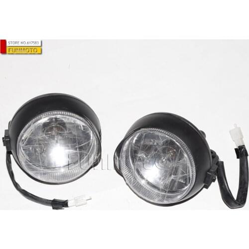 2pcs headlight suit for KINROAD250/XT250 BUGGY /PGO250 diameter of headlight cover is 110mm
