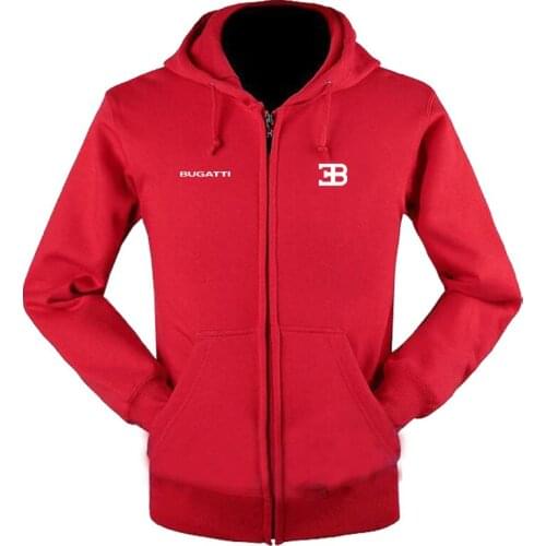 2021 Bugatti logo zipper sweatshirts coat custom 4S shop zipper hoodie jacket