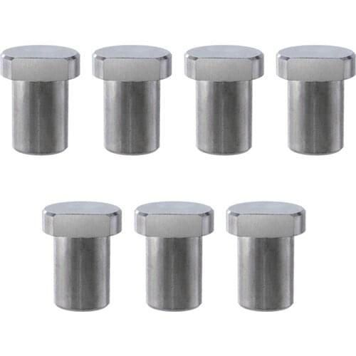 7Pcs Workbench Stoppers, Stainless Steel Limit Tenon Blocks, Fixed Woodworking Table Accessories