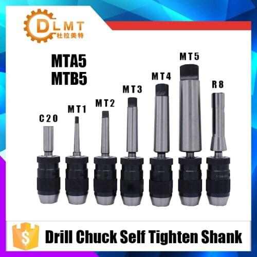 Automatic Locking Chuck 1-16mm B16 B18 and Tapered Rod MT5 1-13 3-16 Machining Center Drilling Machine