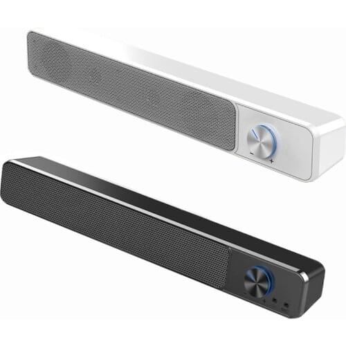 Bluetooth Computer Speaker Soundbar USB Hi-Fi Stereo Sound Subwoofer AUX Home Clock Indoor Sound Bar Computer Loudspeaker