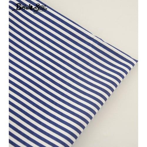 Booksew Home Textile Blue Strips Design Sewing Material Bed Sheet DIY Patchwork Quilting Tecido 100% Cotton Twill Fabric