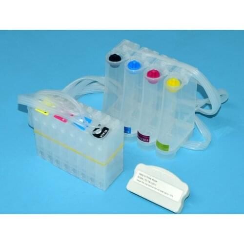 4 color CISS For Epson TM-C3500 3510 3520 Bulk Ciss ink system with chip resetter for Epson GJiC22P ink cartridge