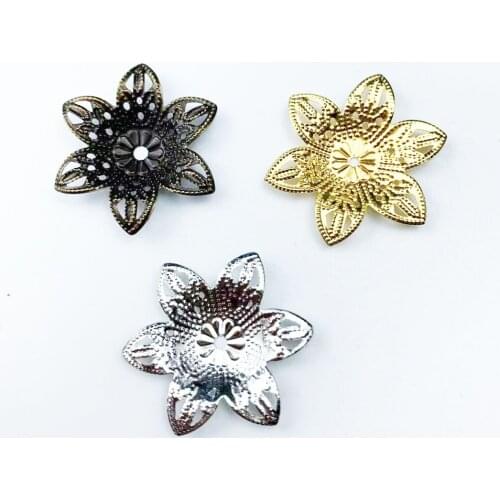 20pcs 27mm Filigree Metal sheets decorative for Jewelry Making Cosplay accessories Earring accessories