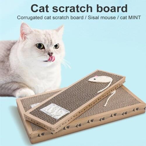 Pet Toys Cat Scratch Pad Cat Corrugated Pad Scratching Posts Kitten Corrugated Paper Pad Cats Grinding Nail Scraper Pet Toy