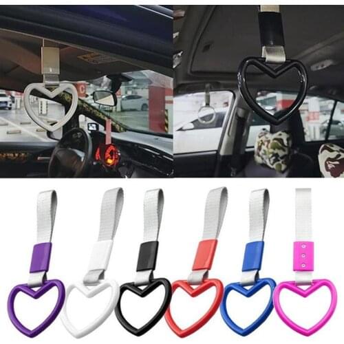 Fashion Ring Heart Shape Train Bus Handle Hand Strap Drift Charm Strap Drift Car Warning Ring Accessories