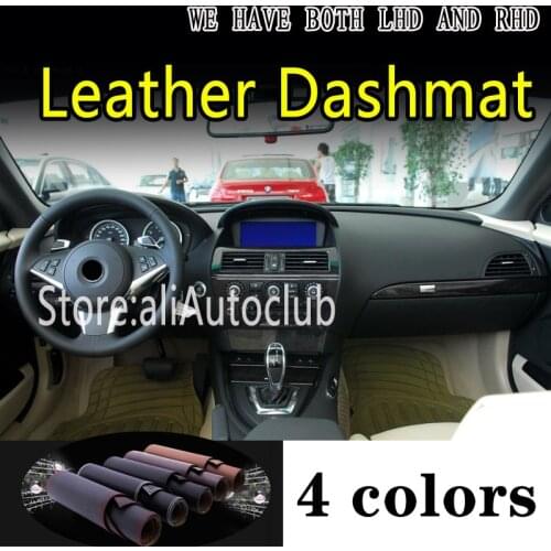 For bmw 6 series E63 E64 630 640D 650I Leather Dashmat Dashboard Cover Dash Mat Carpet custom Car Styling auto accessories
