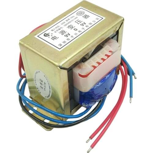 AC6V 9V 12V 15V 18V 24V 30V 36V 220V110V output voltage 80W EI input 220V/380V 50Hz single/dual voltage Copper power transformer