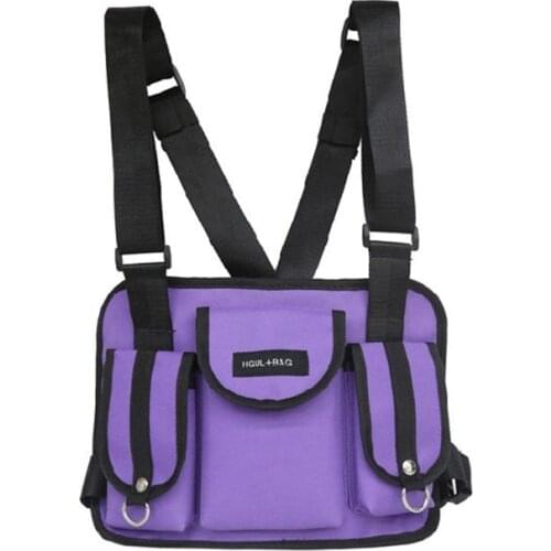 Men Chest Rig Waist Bag Hip Hop Street Wear Shoulder Bags