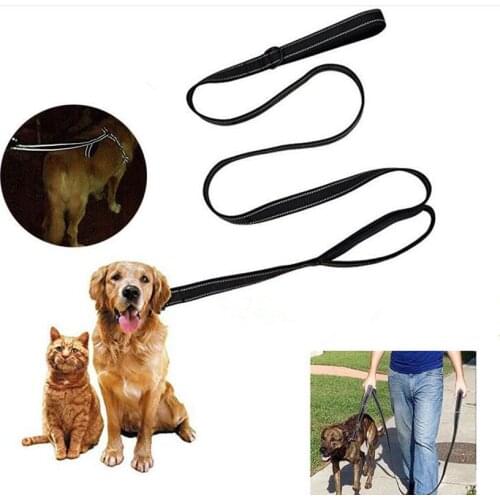 Dog leash Nylon High quality 1.5m Double-layer reflective traction rope safety small big german shepherd bulldog dog accessories