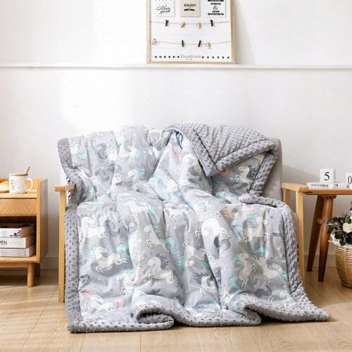 Cartoon Peas Blankets Thickened Autumn Winter Keep Warm Skin Comfortable Breathable Blankets Appease Sleeping Baby Bedding