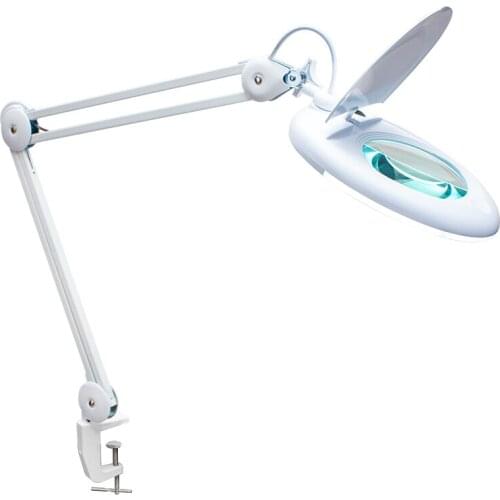 POWERMASTER PM-4300 127MM MERCEKLİ 81 LED 5 DIOPTER MAGNIFYING GLASS ACROBAT TABLE lamp