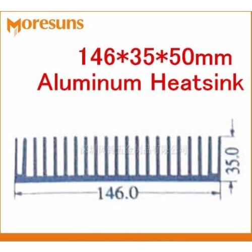 Fast Free Ship High Power pure aluminum heat sink 146*35*50mm aluminum alloy industrial electric switch power supply radiator