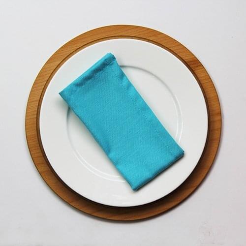 Ilanura Turquoise 12 PCS Napkins Cotton Fabric Napkin Table Dinner Napkins Special Day Hand Made 30 CM X 30 CM