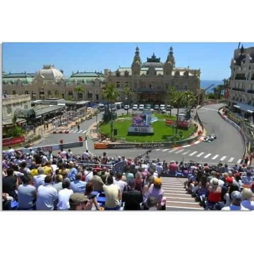 Monaco Circuit Modern Canvas painting poster and Prints Wall Art Decor for Living Room Bedroom Home Decor