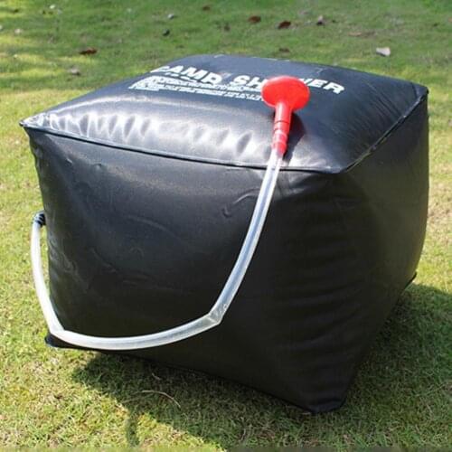 40L Portable Solar Heated Water Bag Energy Heated Bathing Outdoor Camping Shower Bag Picnic Water Bag BBQ Hiking Water Storage