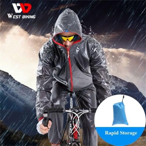 WEST BIKING Cycling Jersey Rain Coat Waterproof Rain Jacket Bicycle Clothing MTB Bike Windproof Ciclismo Cycling Raincoat