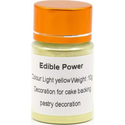 Yellow Edible Powder Edible Food Coloring for Baking Ingredients Edible Cake Decorations Pigment Pearl Powder Food Coloring Dust