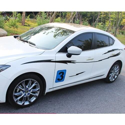 1set for Mazda 3 Axela 2014-2017 Full car sticker Body waist line Decorative sticker