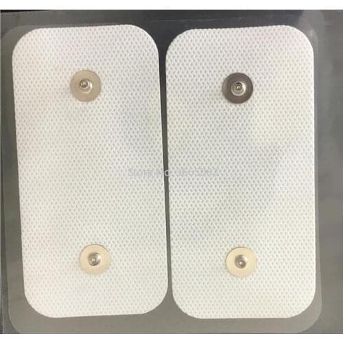 20pcs 5x10cm Self Adhesive Electrode Pad Electrodes for Tens Compex Electrical Stimulator Dual Snap Electrodes
