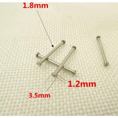 Watch accessories all steel watch with screw lug double screw thread connecting rod one pair two price 1.8