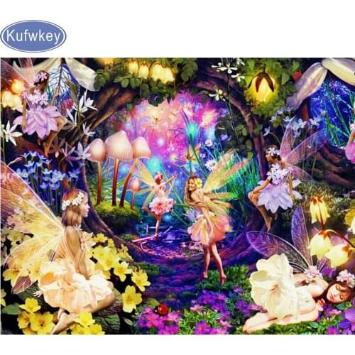 Home Decor Diamond Embroidery,cartoon angles,5D,diy Diamond Painting Cross Stitch,3d picture,forest elf,Diamond Mosaic,icons