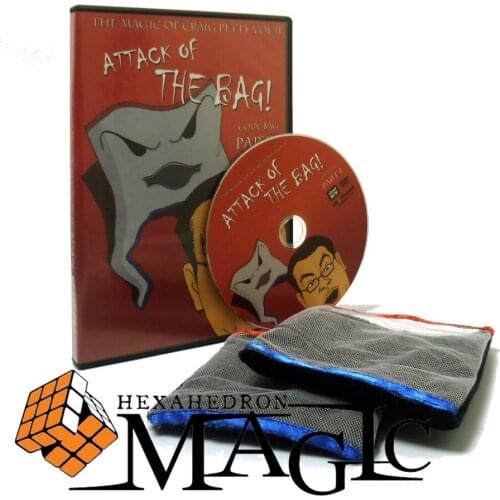 Attack of the Bag Craig Petty (with two coin bag ) /close-up stage card magic trick / wholesale / free shipping