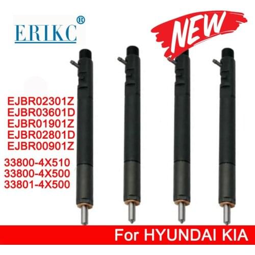 4PCS Fuel Diesel Injector NOZZLE EJBR03601D EJBR02301Z EJBR01901Z EJBR02801D 33801-4X500 EJBR00901Z for HYUNDAI TERRACAN / KIA