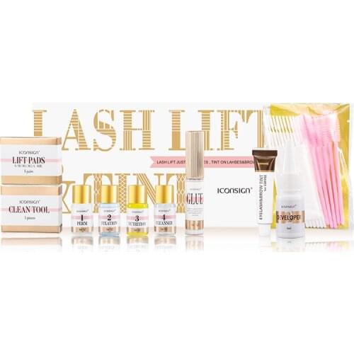 Iconsign New Lash Lifting And Eyebrow Dyeing Dual-use Kit Professional Eyelash Styling Eyebrow Dyeing Mascara Make Up Setting