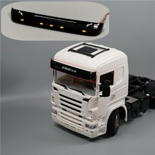 Rc Truck Toys Sun Visor Light Lamp For 1:14 Scale Tamiya Scania Tractor R470 R620 R730 56323 4X2 6X4 8X4 Model Cars