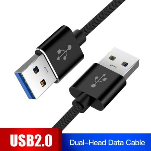 USB2.0 Extension Cable 5Gbps Super Speed Dual Type A to Type A Data Sync Cord Cable For Radiator USB 2.0 Data Extension Cable